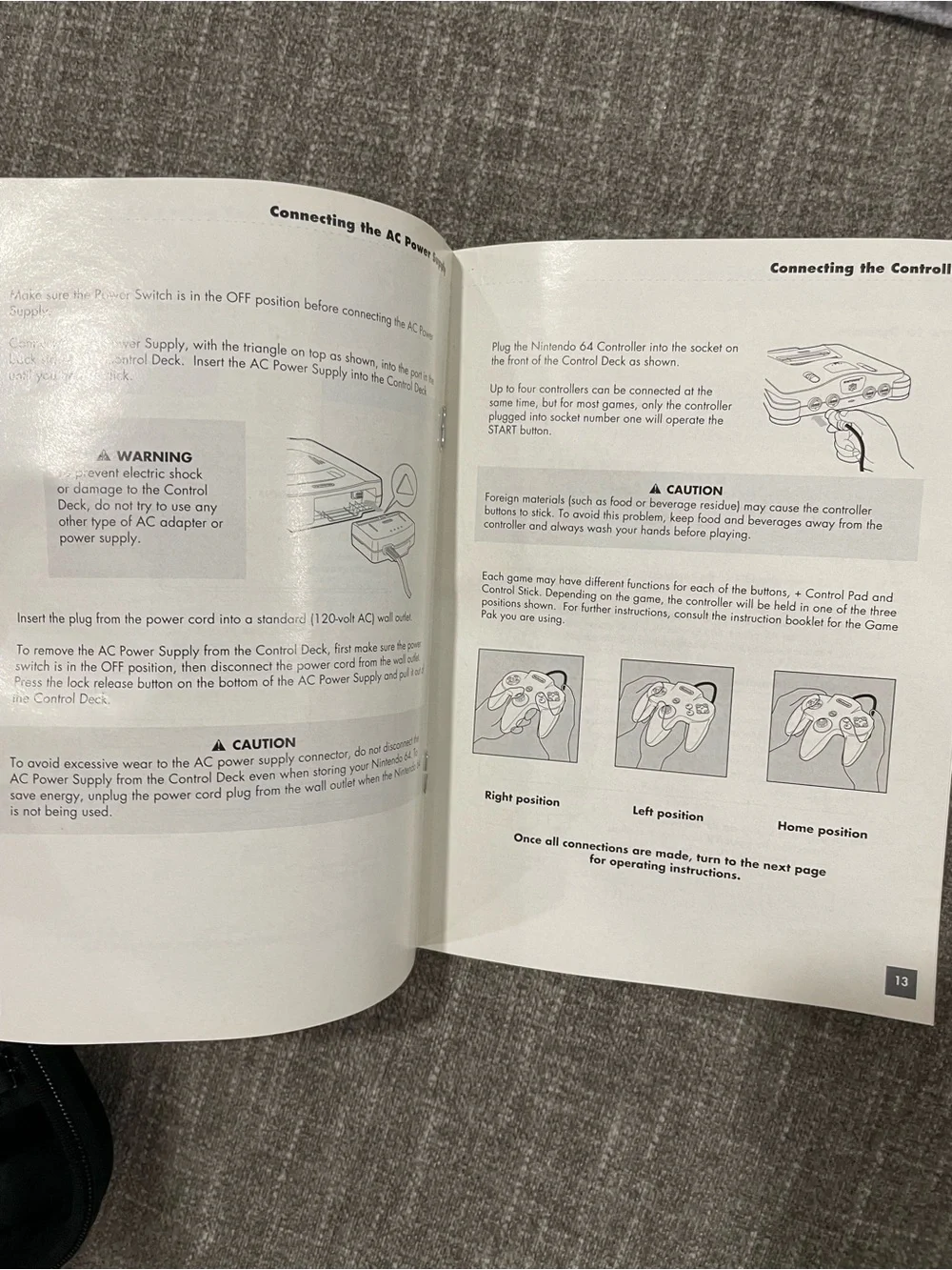 Nintendo 64 Instruction Booklet